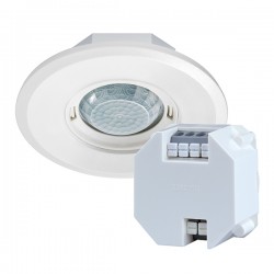 Датчик присутствия  PD-FLAT-S 360i/8 RW DALI 
PD-FLAT 360i/8 ROUND WHITE DALI SET esylux